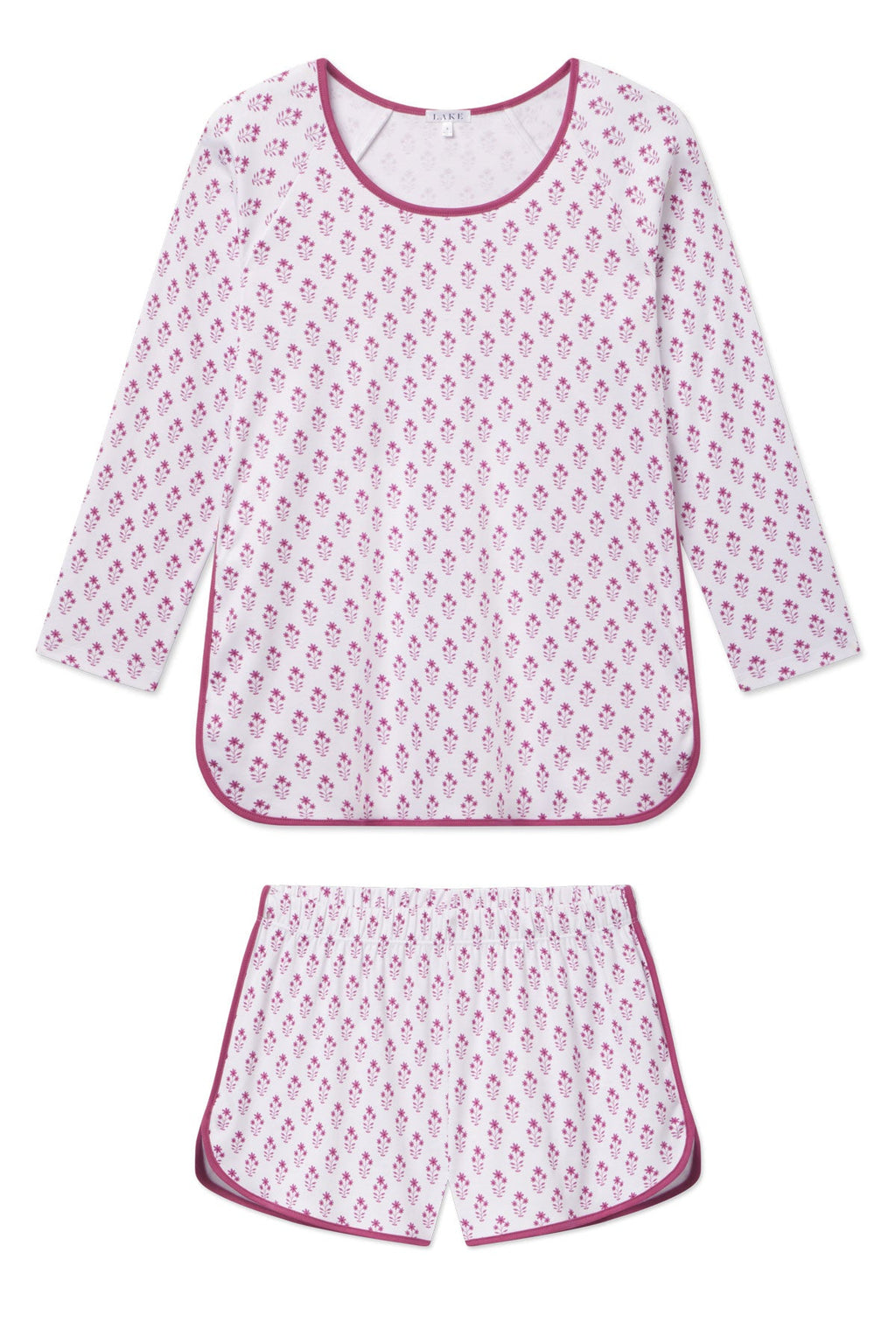 Pima Long-Short Set in Camellia Inverse Posy - Featured Image 4
