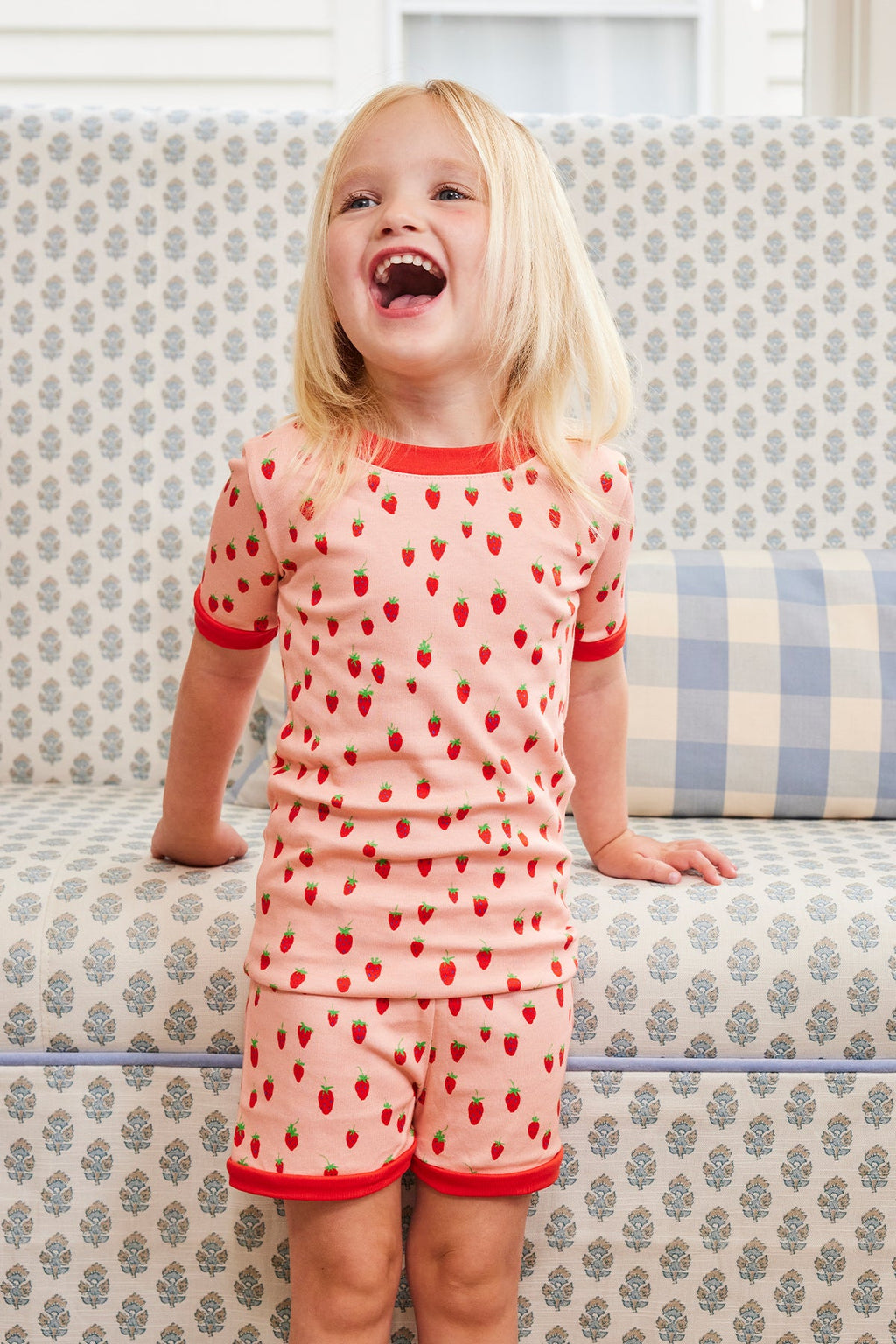 Kids Shorts Set in Strawberry Patch - Main Image 1