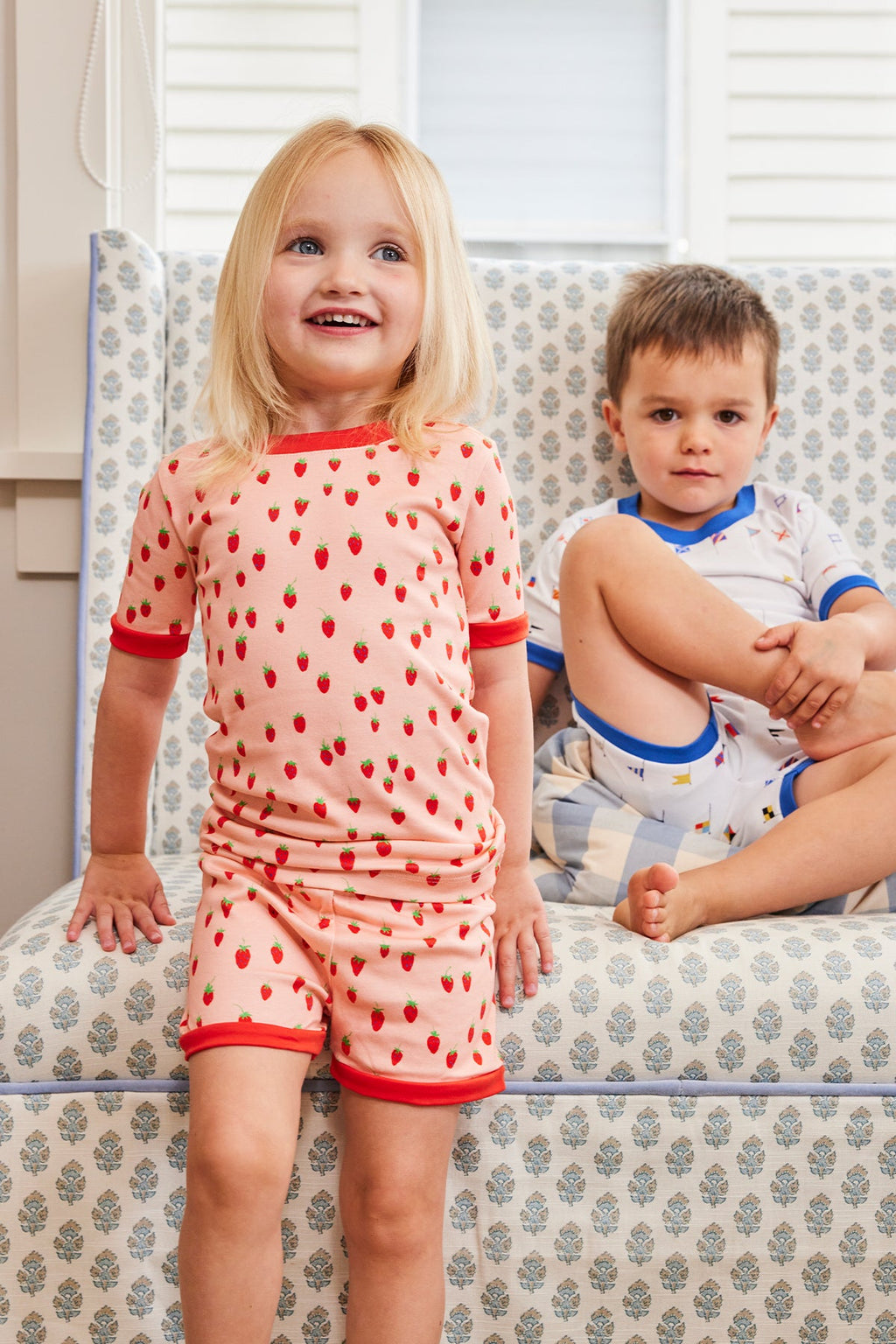 Kids Shorts Set in Strawberry Patch - Main Image 3