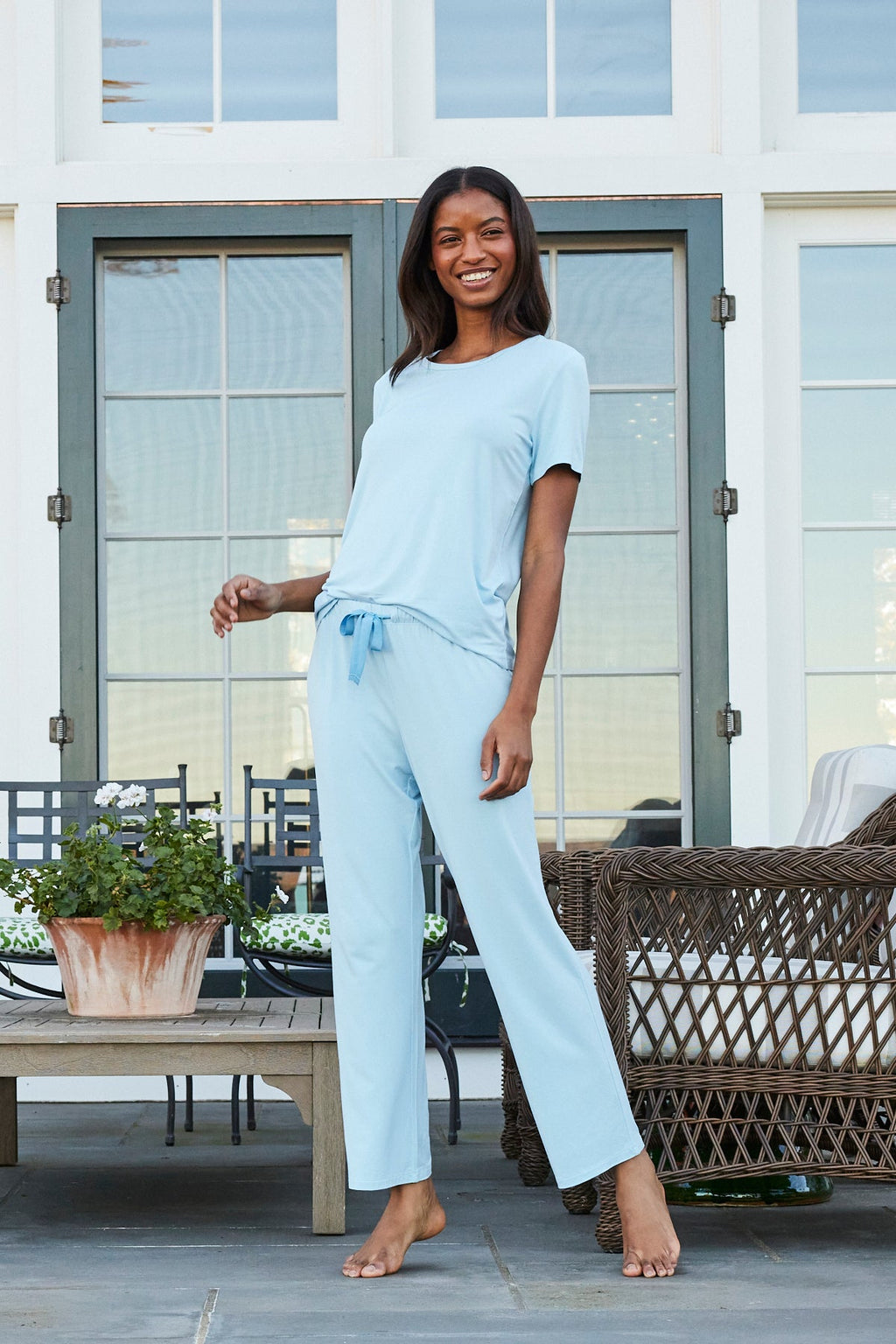 DreamModal Ribbon Short-Long Set in French Blue - Main Image 1