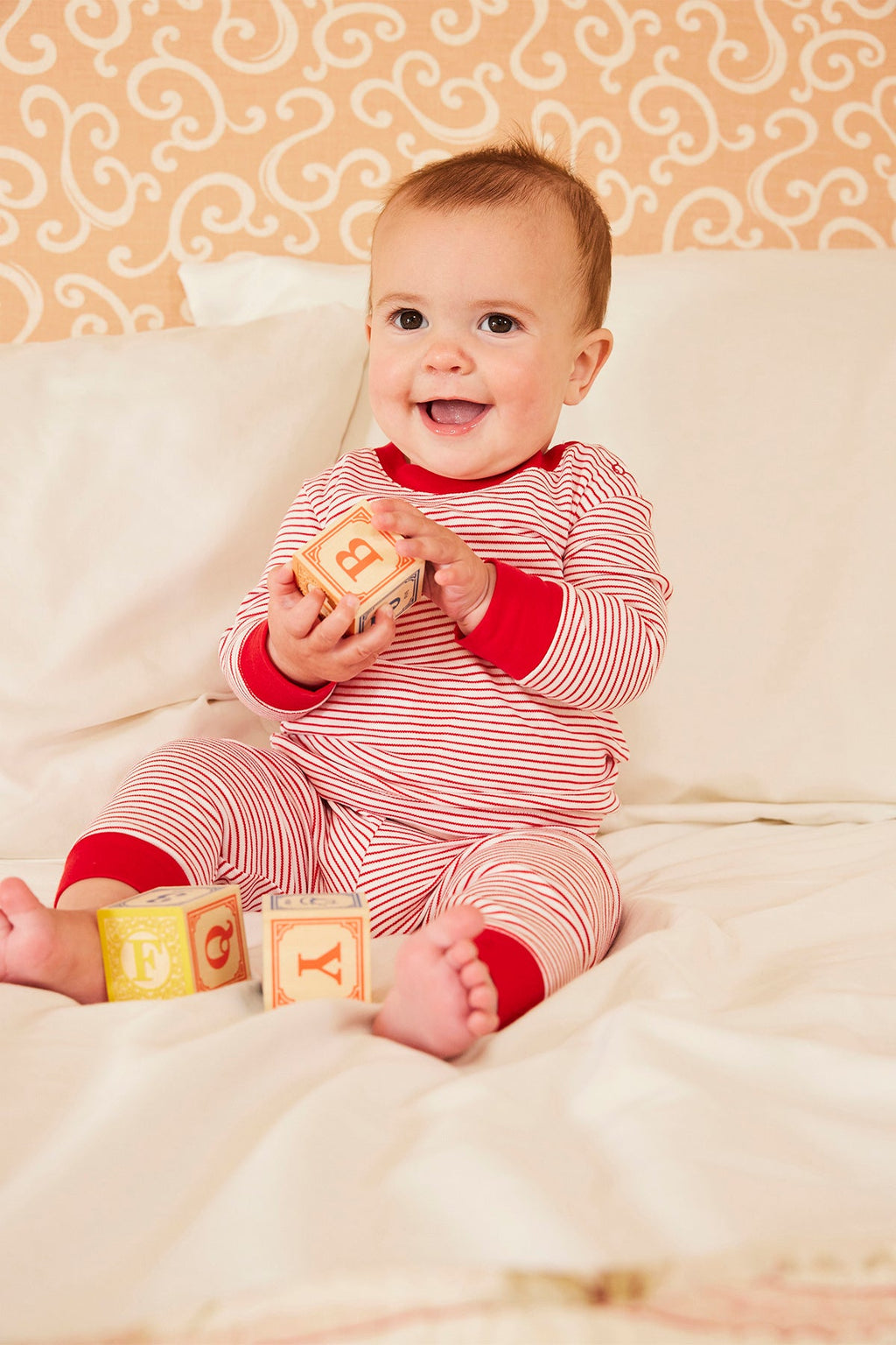 Baby Long-Long Set in Classic Red - Main Image 1