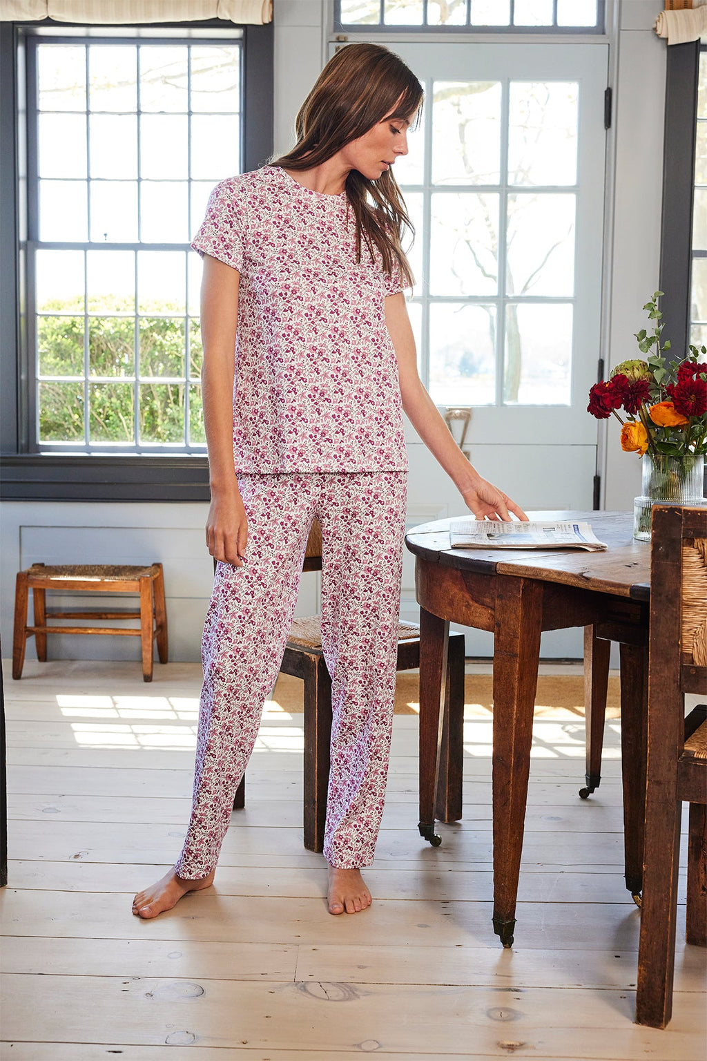 Pima Crew Bundle in Dahlia Garden Floral - Main Image 3