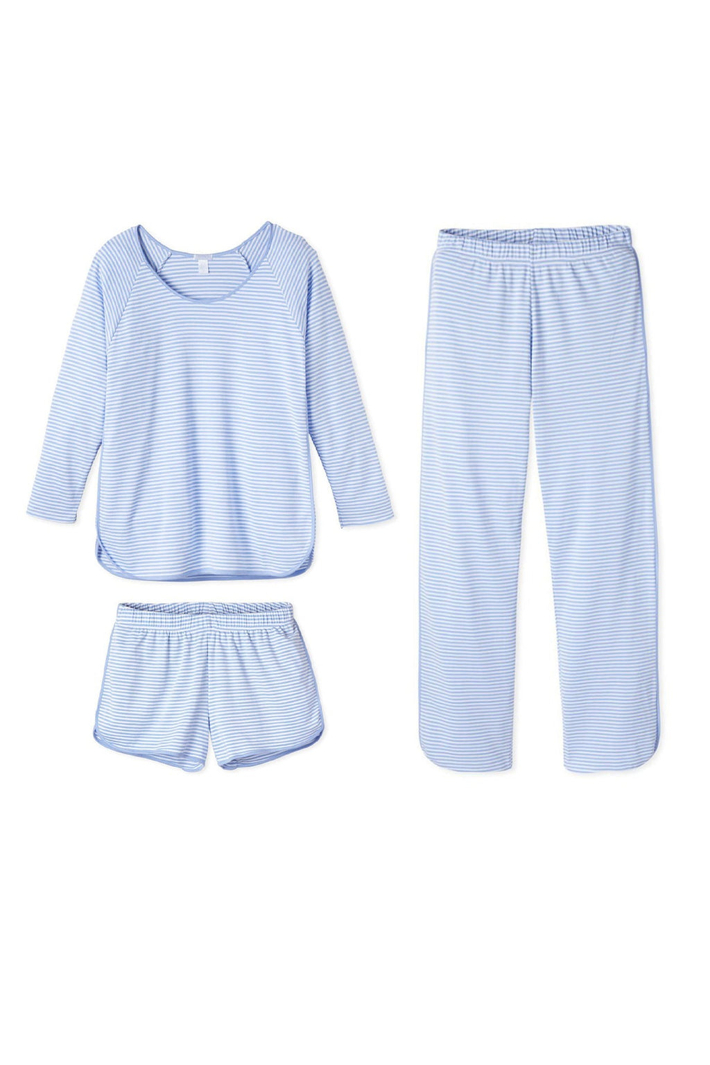 Pima Long Sleeve Bundle in Hydrangea - Featured Image 5