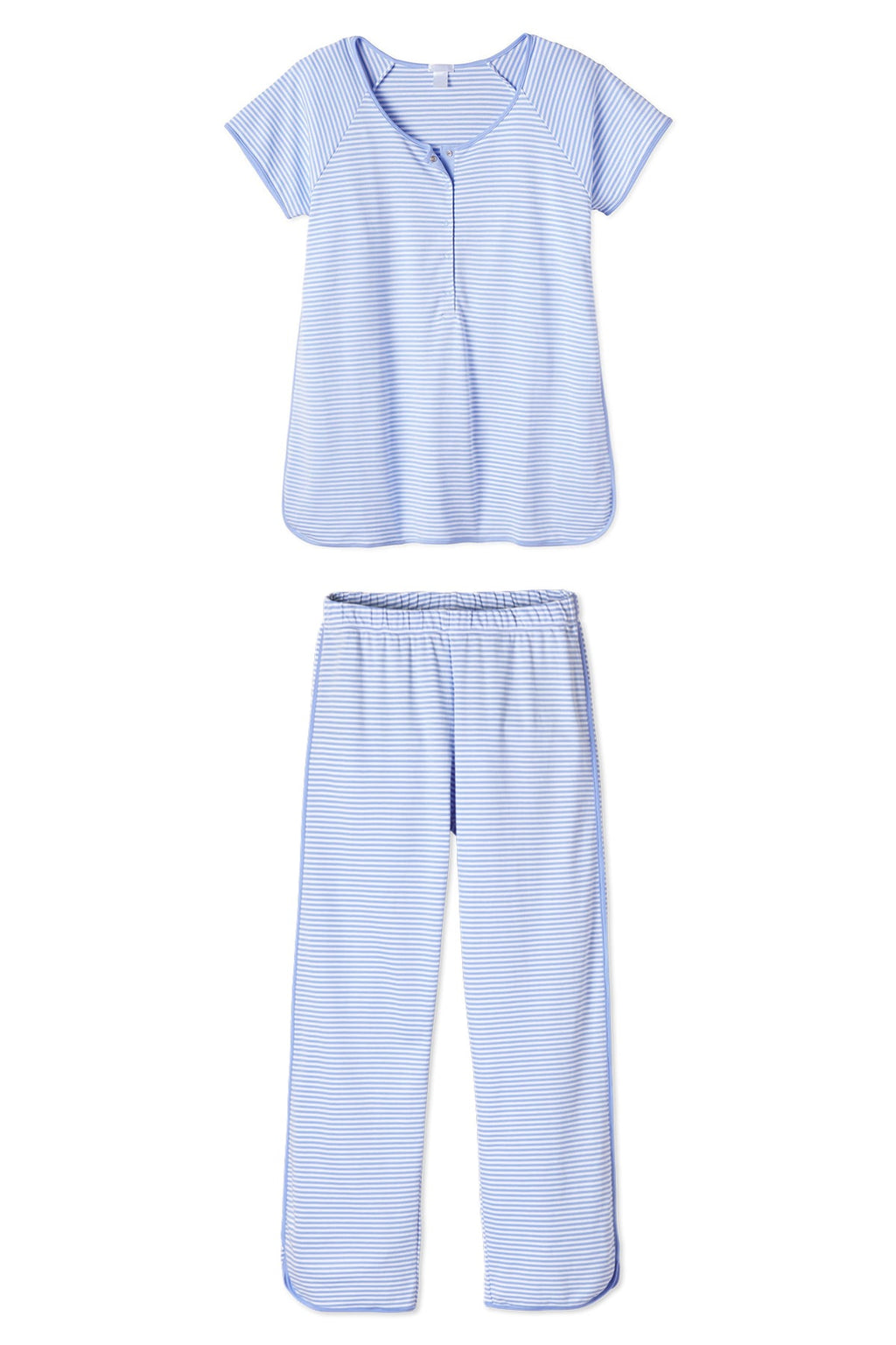 Pima Maternity Short-Long Set in Hydrangea - Featured Image 4