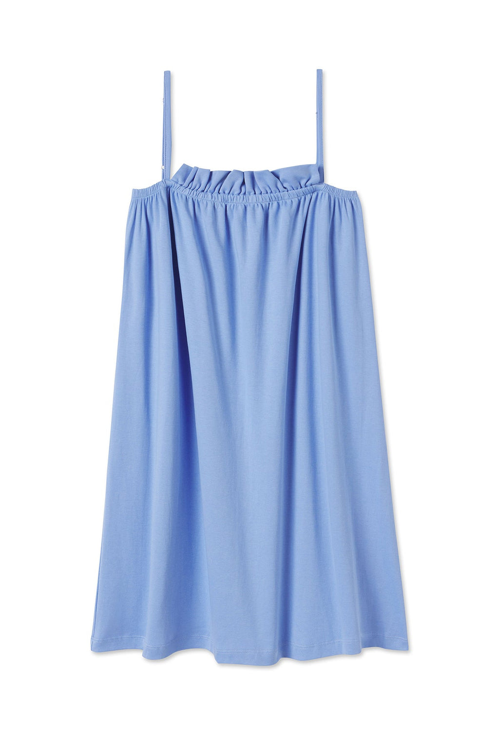 Pima Ruffle Nightgown in Hydrangea - Featured Image 4