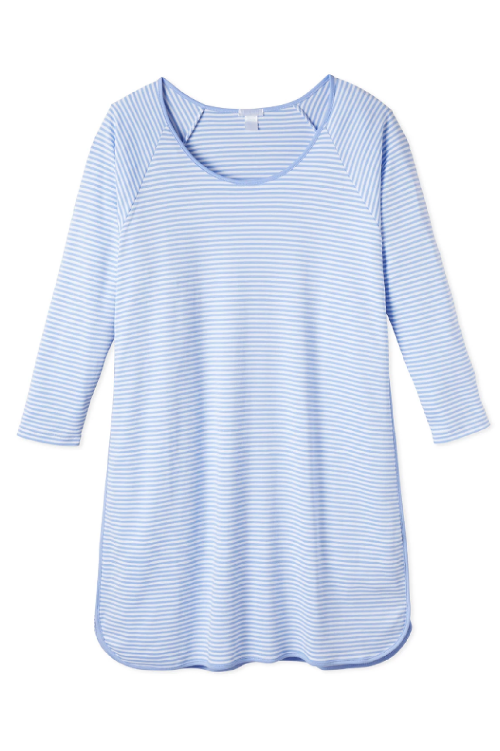 Pima Long Sleeve Nightgown in Hydrangea - Featured Image 4