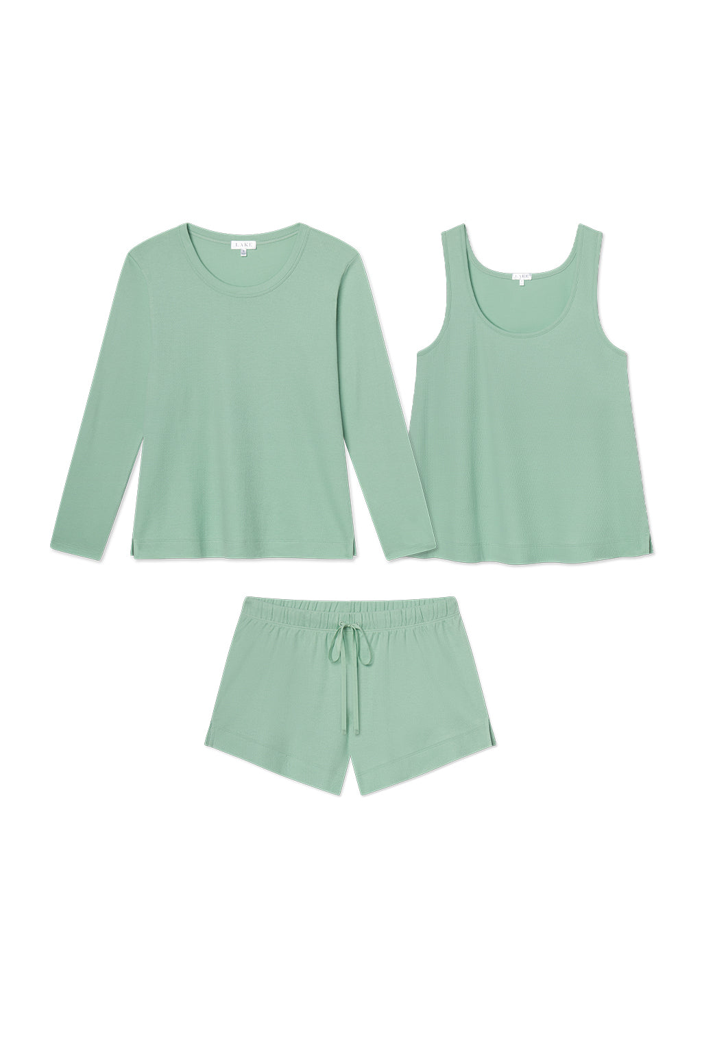 Pointelle Shorts Bundle in Parisian Green Solid - Featured Image 4